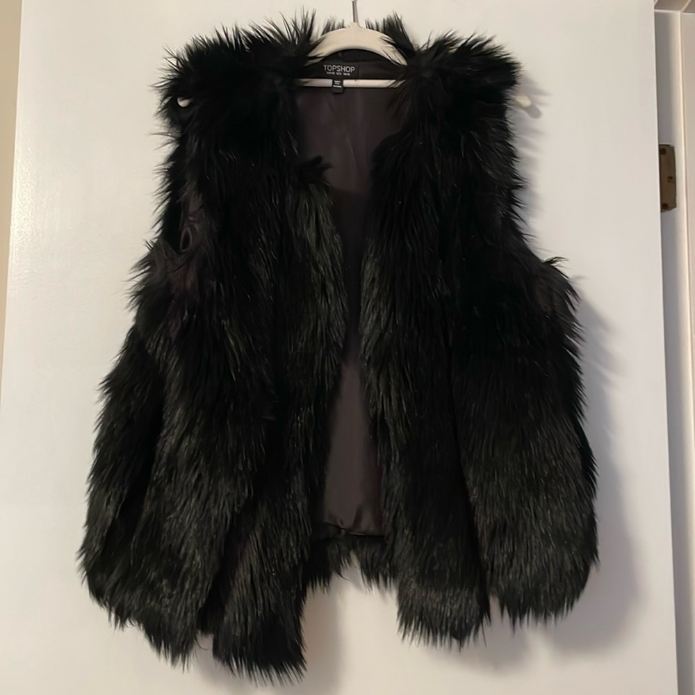 Top Shop Faux Fur Vest